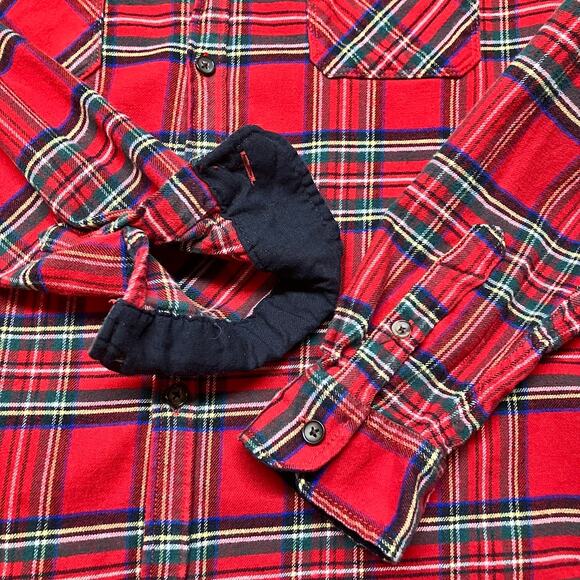 Montfort Lumberjack Red Plaid Long Sleeve Flannel Button Down Shirt Womens L - Picture 9 of 9